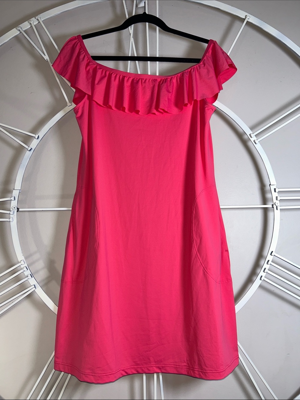 Tommy Bahama Pearl Off-the-Shoulder Spa Dress in Coral Coast